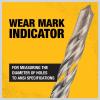 imageDeWalt DW5438 12quot x 8quot x 10quot Rock Carbide SDS Plus Hammer Bit12 x 8 x 10 Inches Pack of 4