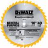 imageDEWALT 10Inch Miter  Table Saw Blade ATB Thin Kerf 58Inch Arbor 40Tooth DW311440Tooth