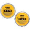 imageDEWALT 10Inch Miter Saw BladesTable Saw Blades 2Blade Combo 60Tooth ampamp 32Tooth Pack DW3106P5
