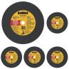 imageDEWALT 14quot Chop Saw Blade Metal CutOff Wheel DW8001One Size Pack of 5