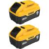 imageDEWALT 20V MAX 6 Ah Lithium Ion Battery 2Pack DCB2062Battery