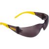 imageDEWALT DPG542C Protector Protective Eyewear  ANSI Z871 Impact Rated  Lightweight UniversalFit Frame  Flexible Rubber Temples  Smoke Lens  1 PairSmoke  Yellow