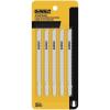imageDEWALT DW37505 4Inch 6 TPI Fast Wood Cut Cobalt Alloy Steel Steel TShank Jig Saw Blade 5Pack