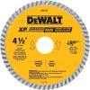 imageDEWALT Diamond Blade Dry or Wet Cutting Continuous Rim 78Inch Arbor 412Inch DW4701