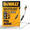 imageDEWALT Heavy Duty Neckband Bluetooth Earbuds Wireless Bluetooth 52 Headphones wMicrophone Lightweight Comfort IP56 Waterproof Deep Bass Strong Beat 20H Playtime Jobsite BehindNeck EarphonesBlack