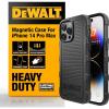 imageDEWALT Heavy Duty Strong Magnetic for iPhone 14 Pro Max Case Fits MagSafe Drop Resistant Impact Protective Back Cover Shockproof Slim Fit for iPhone 14 Pro Max Phone Case Matte BlackiPhone 14 Pro Max