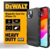 imageDEWALT Heavy Duty Strong Magnetic for iPhone 14 Pro Max Case Fits MagSafe Drop Resistant Impact Protective Back Cover Shockproof Slim Fit for iPhone 14 Pro Max Phone Case Matte BlackiPhone 15