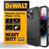 imageDEWALT Heavy Duty Strong Magnetic for iPhone 14 Pro Max Case Fits MagSafe Drop Resistant Impact Protective Back Cover Shockproof Slim Fit for iPhone 14 Pro Max Phone Case Matte BlackiPhone 14 Pro
