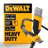imageDEWALT Heavy Duty USB to MicroUSB Cable Jobsite Micro USB Connector Cable High Speed Charging Cord for Compatible Android Phones Cameras Legacy Devices 6 ft Black6 Foot