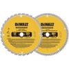 imageDEWALT Miter Saw Blade Combo Pack 12 Blades 40 Tooth ampamp 60 Tooth Fine Finish Ultra Sharp Carbide DWA112CMBSaw Blade 2 Pack  12 In  80T