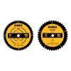 imageDEWALT Miter Saw Blade Combo Pack 12 Blades 40 Tooth ampamp 60 Tooth Fine Finish Ultra Sharp Carbide DWA112CMBSaw Blade Combo Pack  12 In  4060T