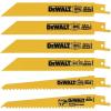 imageDEWALT Reciprocating Saw Blade Set for Metal and Woodcutting 6 Piece DW4856