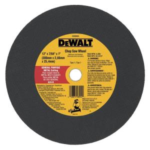 imageDEWALT 14quot Chop Saw Blade Metal CutOff Wheel DW8001One Size