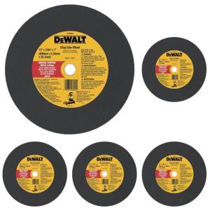 imageDEWALT 14quot Chop Saw Blade Metal CutOff Wheel DW8001One Size Pack of 5