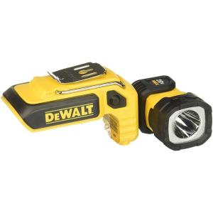 imageDEWALT 20V MAX LED Work Light Rechargeable LED Flashlight Magnetic Flashlight Freestanding and ClipOn Light 360 degree pivoting Head Tool Only DCL044