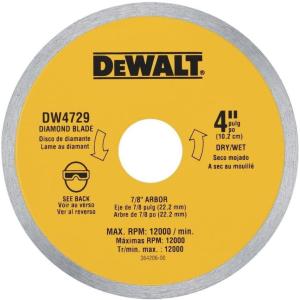 imageDEWALT 4in x 006in Ceramic Tile Bl Yellow