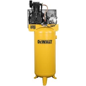 imageDEWALT 60 Gallon Stationary Vertical Air Compressor 5 HP OIL Lube 230 Volt 65 dB  Ideal Electric Air Compressor for home tradesmen and industrial users