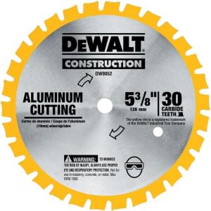 imageDEWALT ACCESSORIES DW9052 538quot 30T Saw Blade Yellow