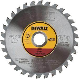imageDEWALT Circular Saw Blade 5 12 Inch 30 Tooth Metal Cutting DWA7770