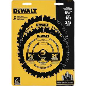 imageDEWALT Circular Saw Blade 6 12 Inch 18 ampamp 24 Tooth Wood Cutting DWA1612CMBNew