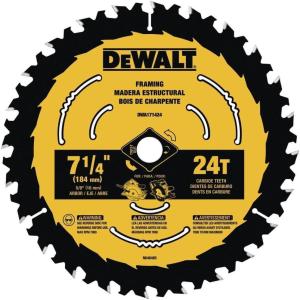 imageDEWALT Circular Saw Blade 7 14 Inch 24 Tooth Wood Cutting DWA171424B10 10 Count Pack of 1New