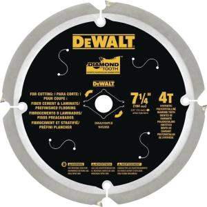 imageDEWALT Circular Saw Blade 7 14 Inch 4 Tooth Cement Cutting DWA3193PCD