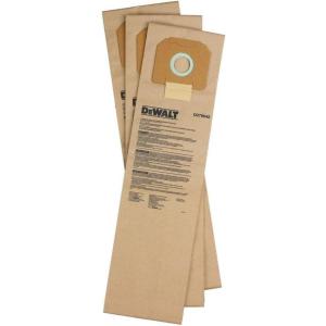 imageDEWALT D279042 Paper Filter Bag for D27904 Dust Extractor 3Pack  Brown