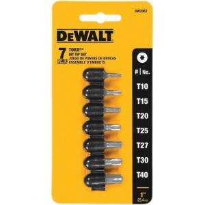 imageDEWALT DW2067 Torx Insert Bit Set 7Piece