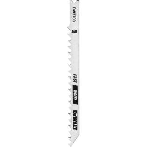 imageDEWALT DW3700H 4Inch 6 TPI Very FastRough HCS UShank Woodcutting Jig Saw Blade 5Pack2Pack