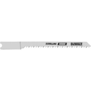 imageDEWALT DW3715H2 3Inch 12TPI Scrolling High Speed Steel UShank Woodcutting Jig Saw Blade 2Pack2Pack