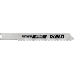 imageDEWALT DW37265 3Inch 24 TPI Thin Metal Cut Cobalt Alloy Steel UShank Jig Saw Blade 5PackOne Size