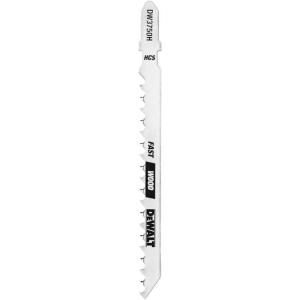 imageDEWALT DW3750H 4Inch 6 TPI Fast Wood Cut HCS TShank Jig Saw Blade 5PackSilver