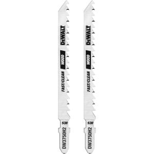imageDEWALT DW3750H2 4Inch 6TPI Fast Wood Cut High TShank Jig Saw Blade 2Pack
