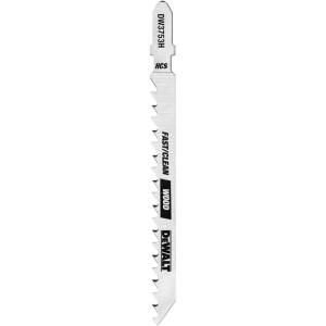 imageDEWALT DW3753H 4Inch 6 TPI Fast Clean Cut Wood High Carbon Steel TShank Jig Saw Blade 5PackSteel