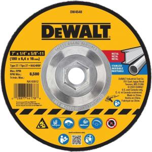 imageDEWALT DW4548 7Inch by 14Inch by 58Inch11 High Performance Fast Metal Grinding WheelOne Size