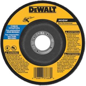 imageDEWALT DW8457 6Inch by 18Inch T27 Stainless Steel CuttingGrinding Wheel 78Inch Arbor