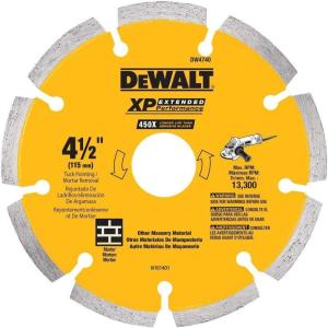 imageDEWALT Diamond Blade Tuck Point 412Inch x 14Inch DW4740