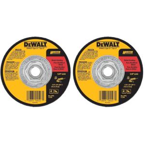 imageDEWALT Grinding Wheel General Purpose for Metal 412Inch x 14Inch x 58Inch DW45231 Count Pack of 2