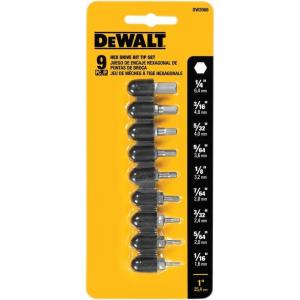imageDEWALT Hex Bit Set 9Piece DW2068