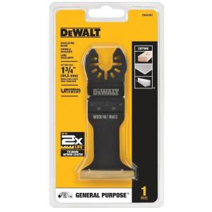 imageDEWALT Oscillating Tool Blade for Wood with Nails Wide Titanium Nitride Coated DWA4204 BlackOne Size