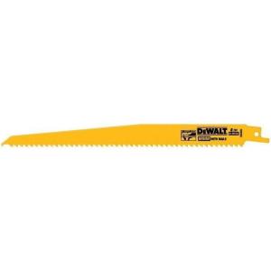 imageDEWALT Reciprocating Saw Blades Tapered Back BiMetal 9Inch 6TPI 5Pack DW48035pack