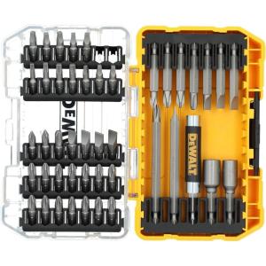 imageDEWALT Screwdriver Bit Set with Tough Case 45Piece DW2166 GreySilver Screwdriving Set with Tough CaseOne Size