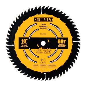 imageDEWALT Table Saw Blade 10 in 60 Tooth Fine Finish Ultra Sharp Carbide DWA11060One Size