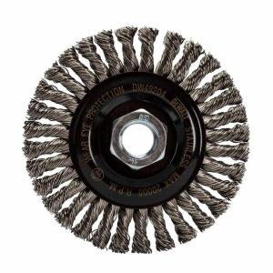 imageDEWALT Wire Wheel Stainless Stringer Bead  4Inch x 58Inch 11 HP 020Inch DW492044Inch