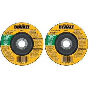 imageDeWalt DW4524 412quot x 14quot x 78quot ConcreteMasonry Grinding Wheel1 Count Pack of 2