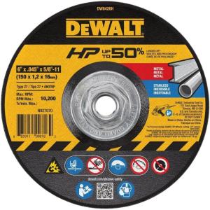 imageDeWalt DW8426H 6quot x 045quot x 58quot11 Metal Cutting WheelOne Size
