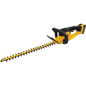 imageDEWALT 20V MAX Cordless Hedge Trimmer 50 Ah 22Inch DCHT820P1