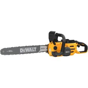 imageDEWALT 60V MAX Cordless Chainsaw Kit 20 in Battery ampamp Charger Included DCCS677Y1