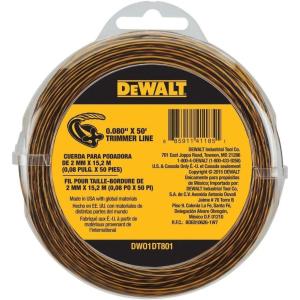 imageDEWALT DWO1DT915 Trimmer Replacement Line 144Feet by 0095Inch50Feet by 0080Inch