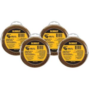 imageDEWALT DWO1DT915 Trimmer Replacement Line 144Feet by 0095Inch50Feet by 0080Inch Pack of 4